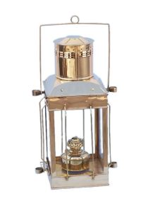 Solid Brass Cargo Oil Lamp 11""