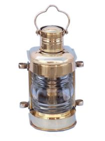 Solid Brass Masthead Electric Lamp 14""